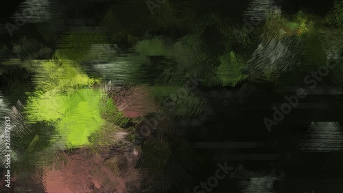 dirty brush strokes background with very dark green, yellow green and pastel brown colors. graphic can be used for wallpaper, cards, poster or creative fasion design element