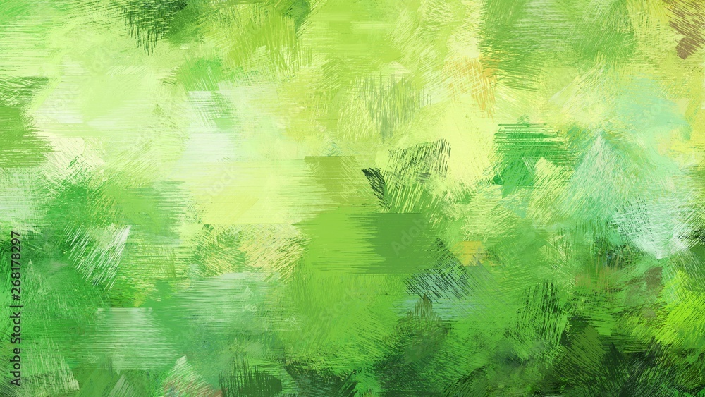 dirty brush strokes background with pastel green, moderate green and forest green colors. graphic can be used for wallpaper, cards, poster or creative fasion design element