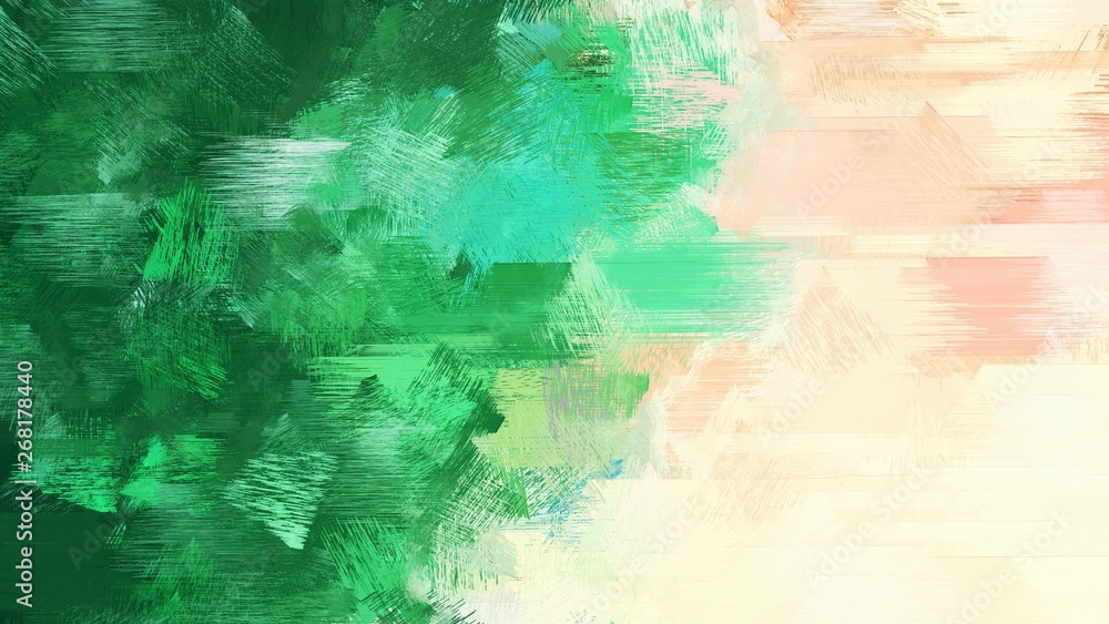 dirty brush strokes background with antique white, sea green and medium aqua marine colors. graphic can be used for wallpaper, cards, poster or creative fasion design element