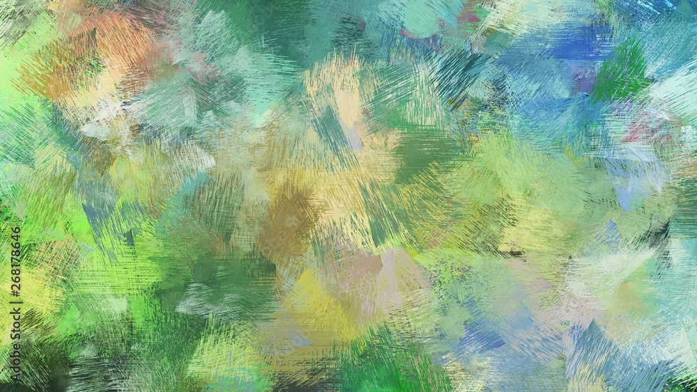 dirty brush strokes background with dark sea green, sea green and light blue colors. graphic can be used for wallpaper, cards, poster or creative fasion design element