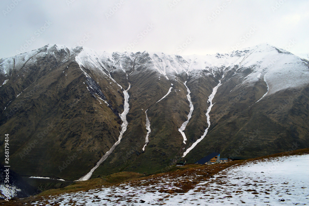 Fototapeta premium Mountain view in Juta, Georgia