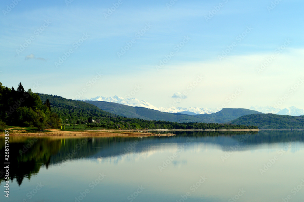 Lake Shaori in Racha, Georgia