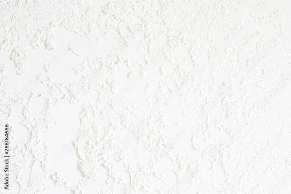 Finishing the wall with white stucco texture. Suitable for painting Finishing the wall with white stucco texture. Suitable for painting