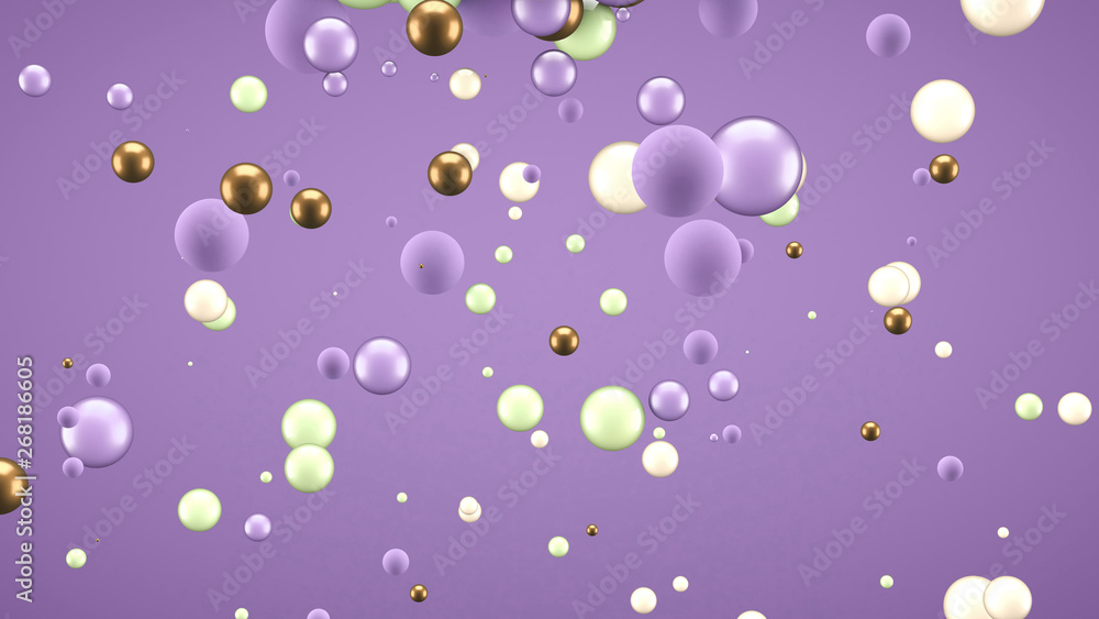 Abstract background with elements. 3d illustration, 3d rendering.