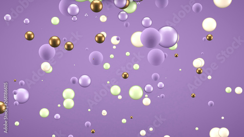 Wallpaper Mural Abstract background with elements. 3d illustration, 3d rendering. Torontodigital.ca