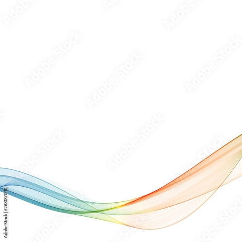 Colorful Color Wave . abstract vector background. eps 10 photo