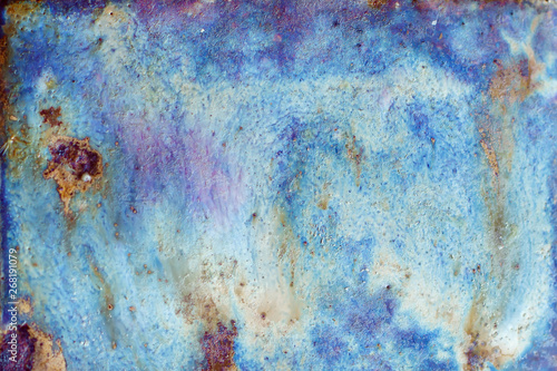 Abstract bright texture with divorces of blue, violet, heavenly and sand color