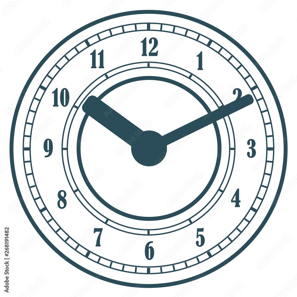 Clock icon. World time concept. Business background. Internet marketing.