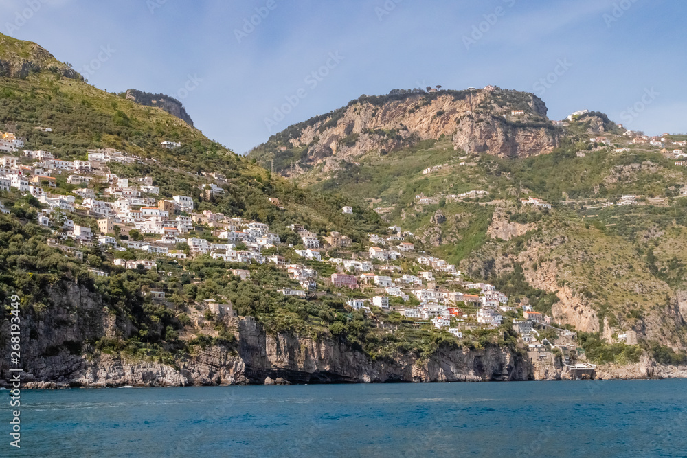 the village of Positano, on the Amalfi Coast, Italy