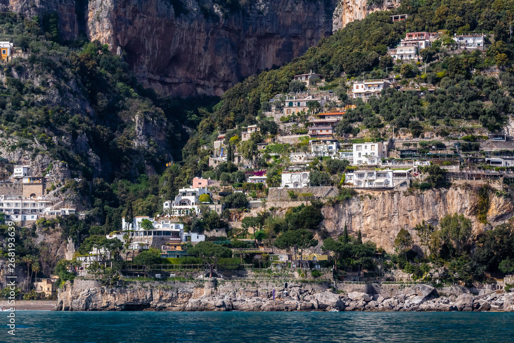the village of Positano, on the Amalfi Coast, Italy