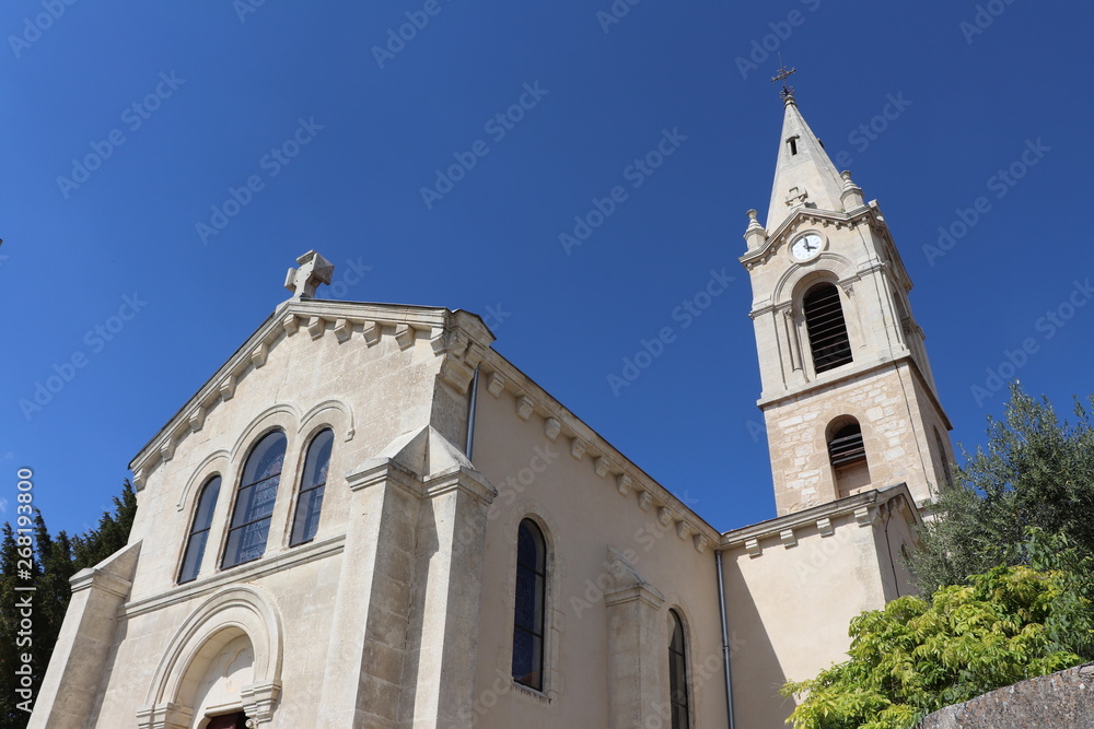 Village de Labastide de Virac en Ardèche - Eglise saint André