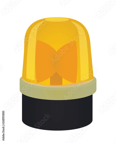 Yellow light. vector illustration