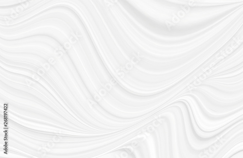 White background 3 d with elements of waves in a fantastic abstract design, the texture of the lines in a modern style for wallpaper. Light gray template for wedding ceremony or business presentation.