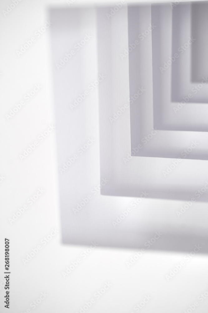 Modern white abstract sculpture Modern white abstract sculpture