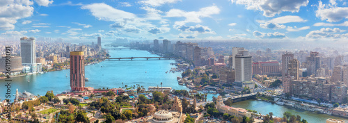 Beautiful panoramic view of Cairo city, Egypt