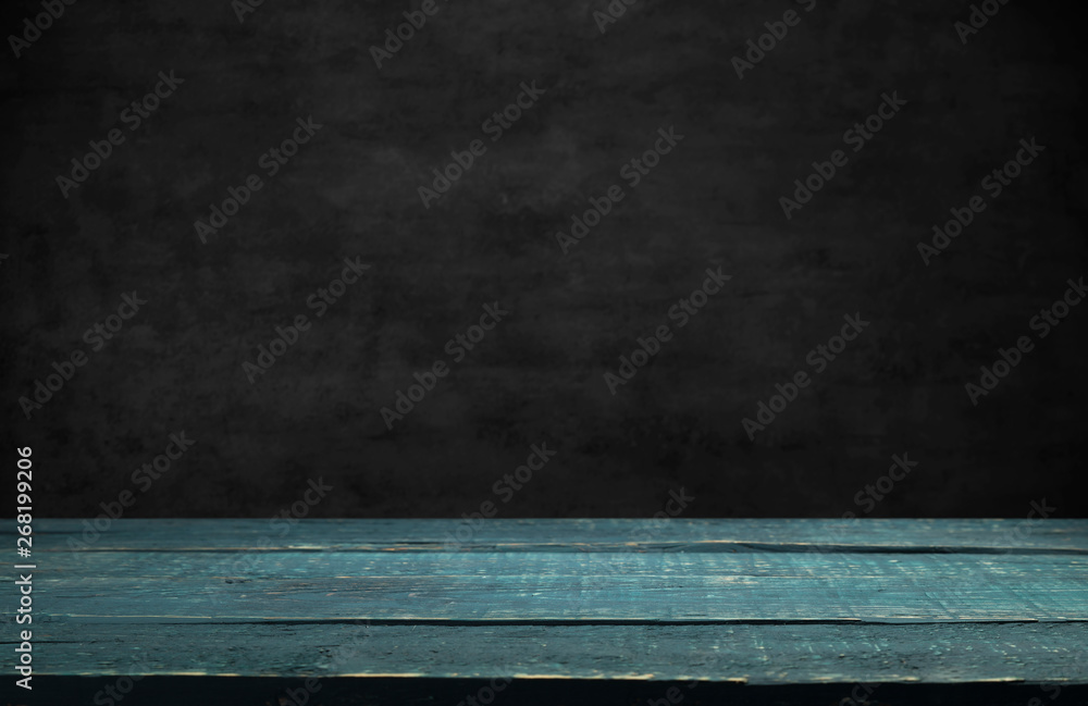 Empty wooden table in front of abstract blurred background of coffee shop . can be used for display or montage your products.Mock up for display of product - obrazy, fototapety, plakaty 