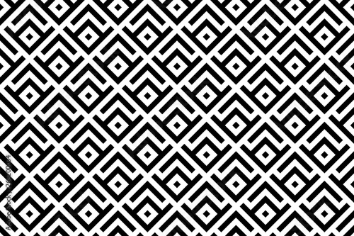Abstract geometric pattern. A seamless vector background. White and black ornament. Graphic modern pattern. Simple lattice graphic design