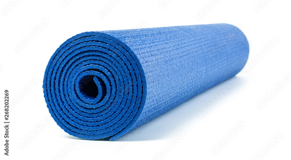 blue  yoga mat