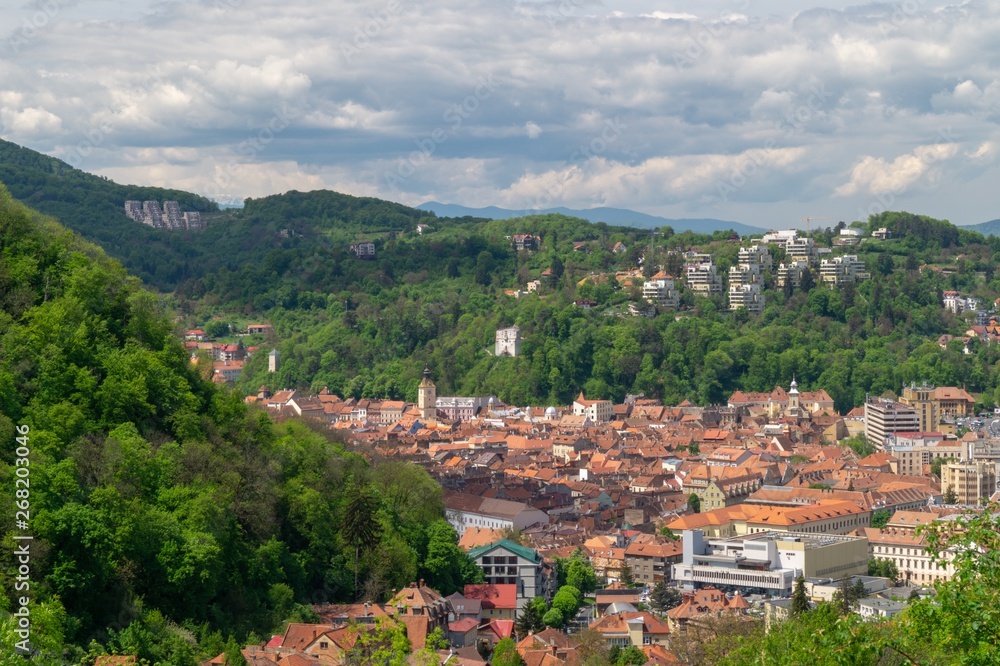 View of the old city - Brasov, Kronstadt, Transylvania, Romania