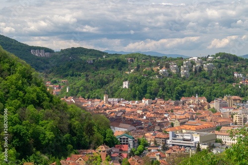 View of the old city - Brasov, Kronstadt, Transylvania, Romania