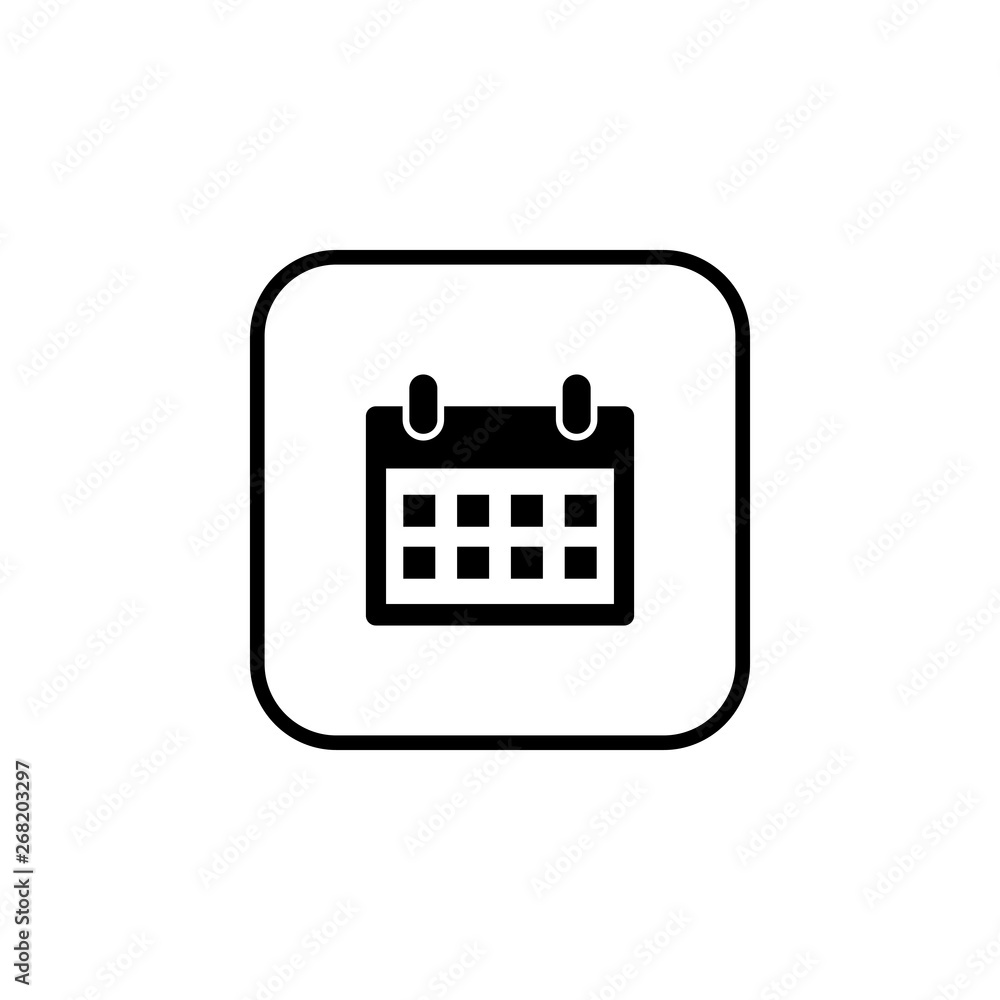 calendar icon vector. Calender symbol calendar icon vector. Calender symbol