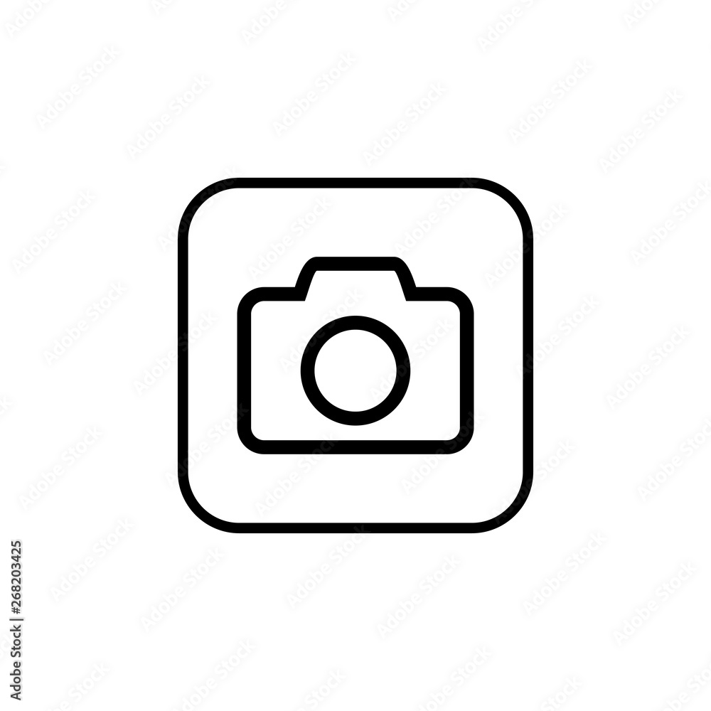 Camera Icon. Camera symbol. Camera vector icon