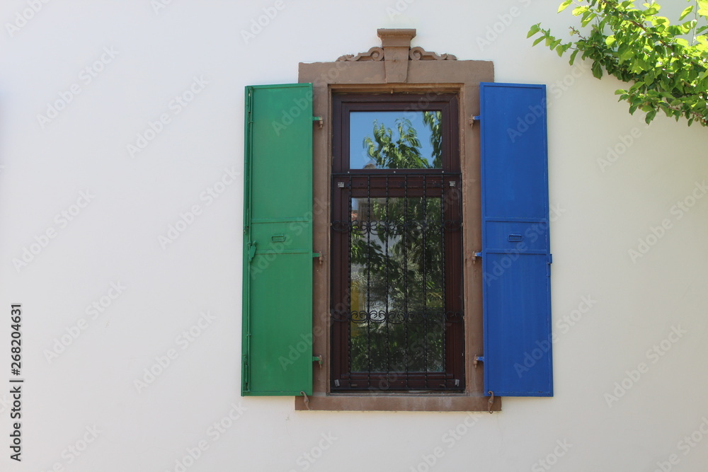 Obraz premium window with shutters