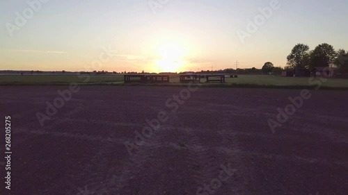 Sunset a a little Horse Jump & Race Track - Germany Spring photo