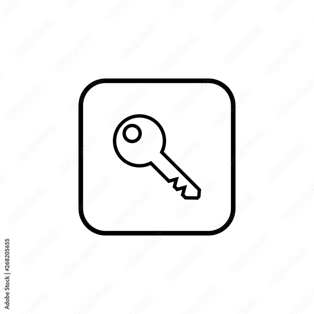 Key icon vector. Key vector icon. Key symbol for web site design Key icon vector. Key vector icon. Key symbol for web site design