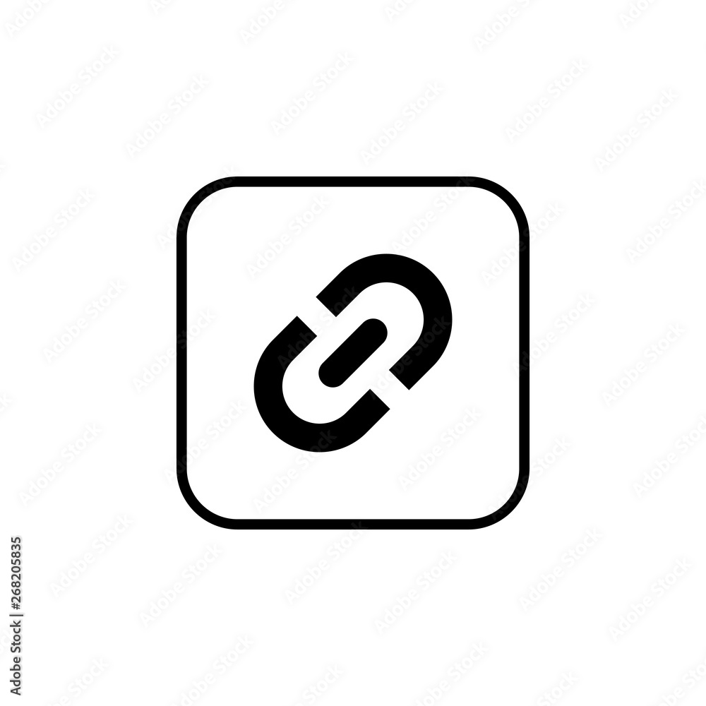 Link icon vector. Hyperlink chain symbol Link icon vector. Hyperlink chain symbol