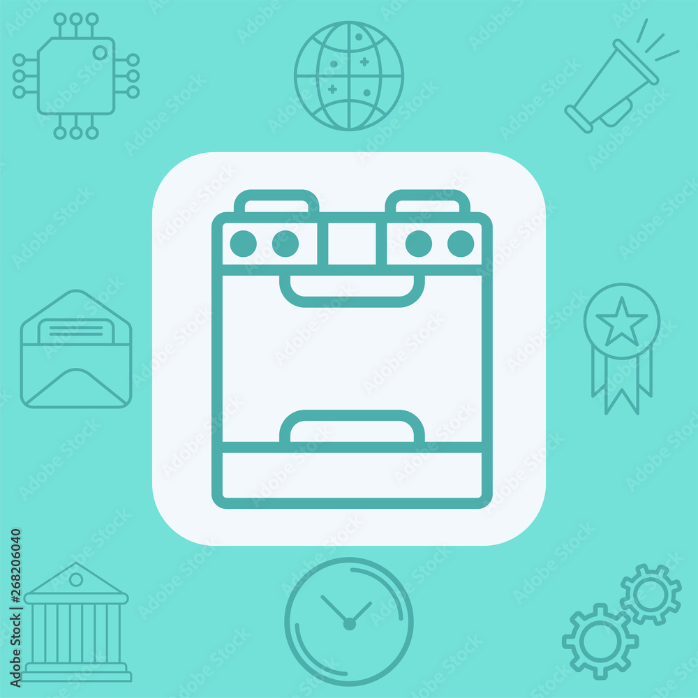Stove vector icon sign symbol Stove vector icon sign symbol