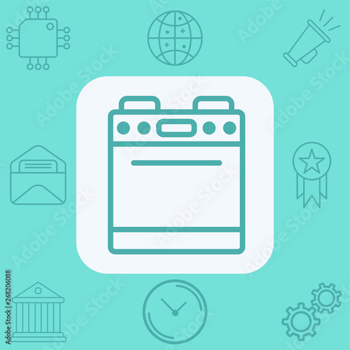 Free Download Stove vector icon sign symbol - GFXLoad
