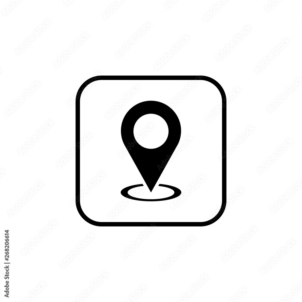 Pin icon vector. Location icon. Map pointer icon Pin icon vector. Location icon. Map pointer icon