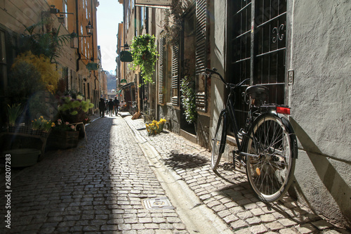 Photography The picture from the narrow traditional streets of Stockholm
