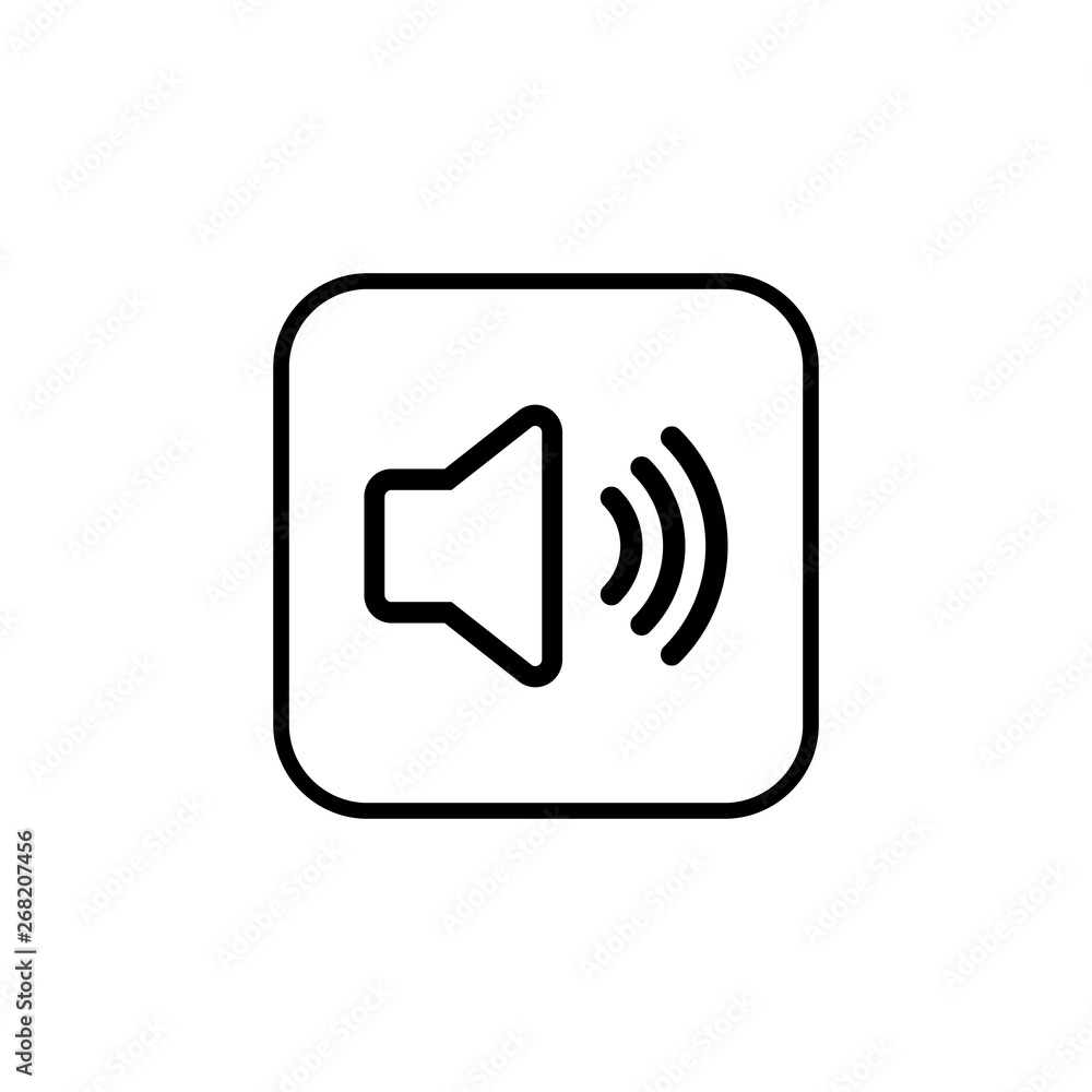 Speaker icon vector. Volume icon. Loudspeaker icon vector. volume button Speaker icon vector. Volume icon. Loudspeaker icon vector. volume button