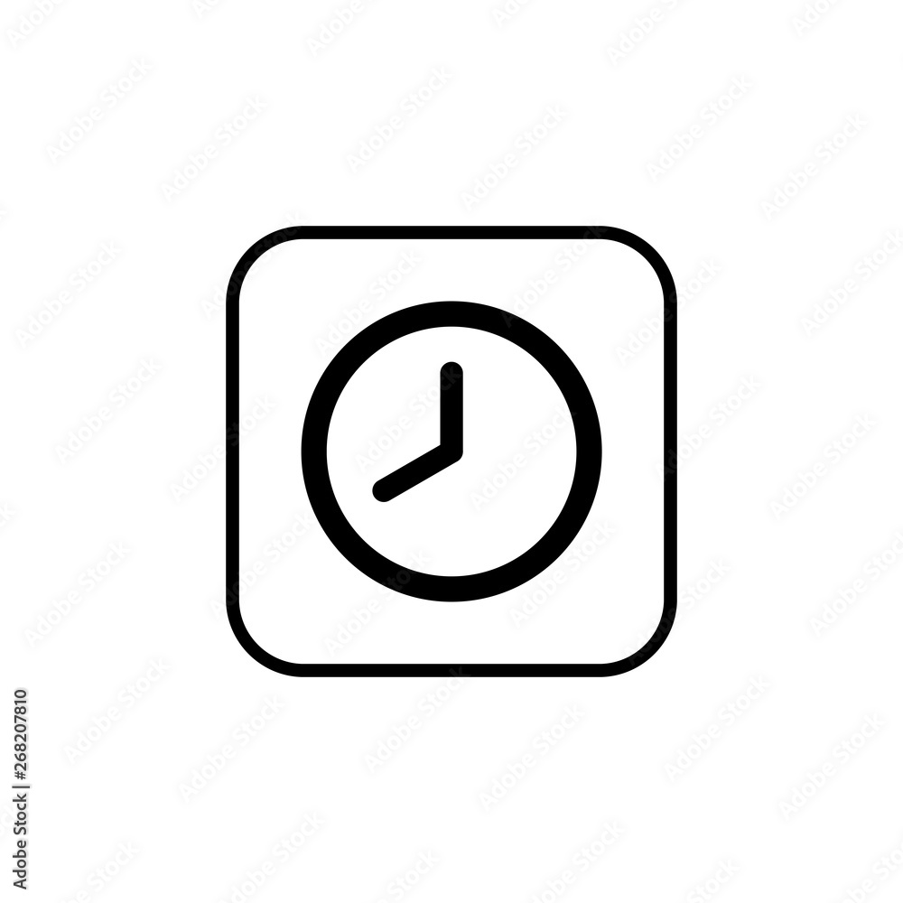 Time icon vector. Clock icon vector Time icon vector. Clock icon vector