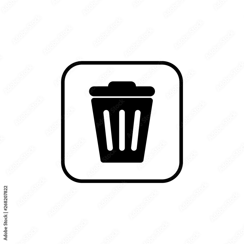 Trash icon vector. trash can icon. Delete icon vector Trash icon vector. trash can icon. Delete icon vector