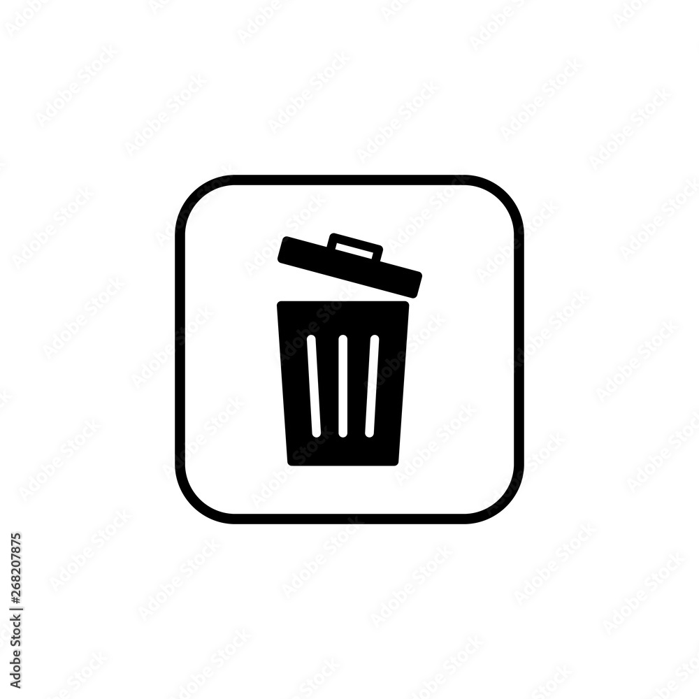 Trash icon vector. trash can icon. Delete icon vector Trash icon vector. trash can icon. Delete icon vector
