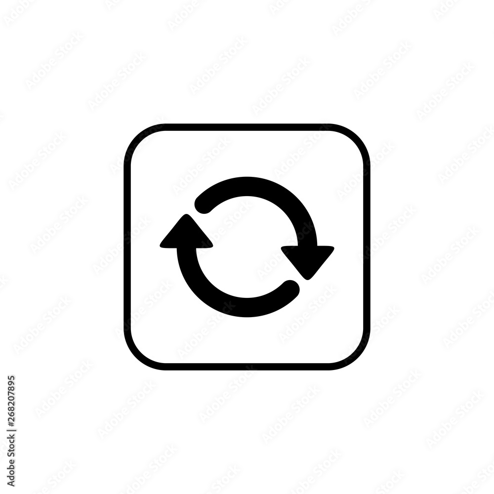 Update icon vector. Reload symbol. refresh icon Update icon vector. Reload symbol. refresh icon