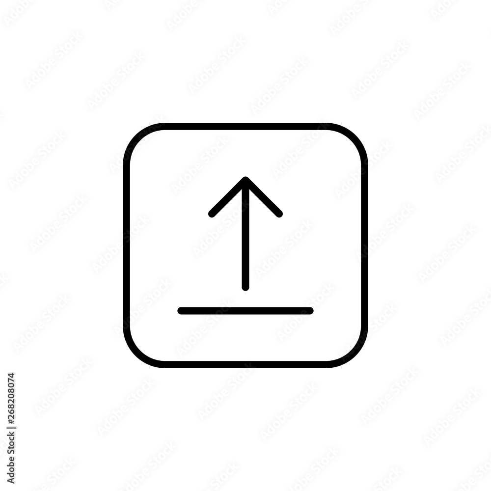 Upload icon vector. Upload sign icon. Upload button. Load symbol. Upload icon vector. Upload sign icon. Upload button. Load symbol.