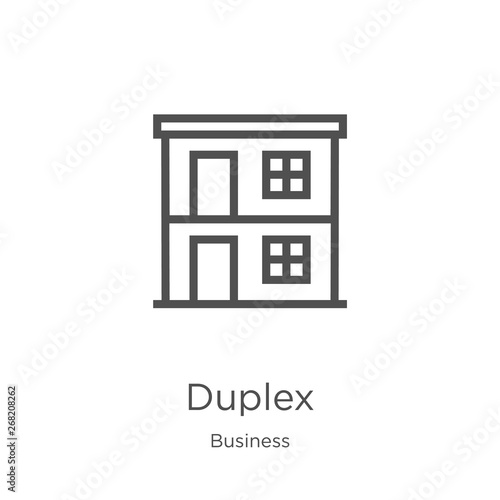 Bilde på lerret duplex icon vector from business collection