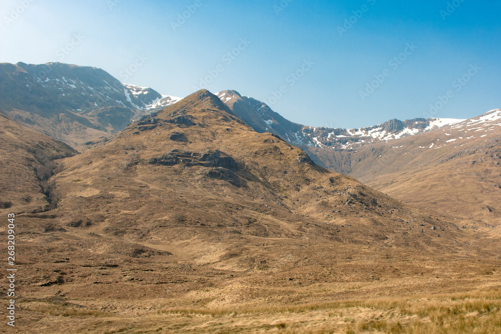 Typical Landscape Panorama Highlands Isle of Skye Scotland