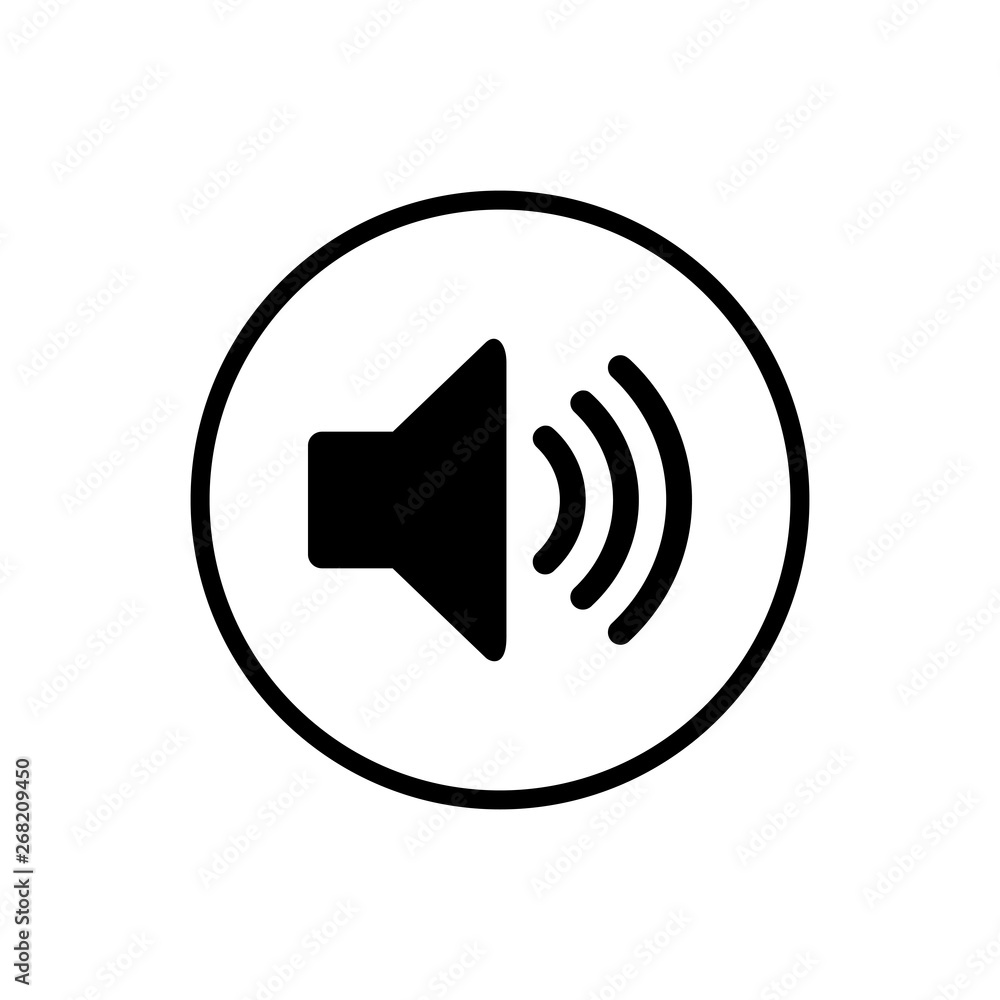 Speaker icon vector. Volume icon. Loudspeaker icon vector Speaker icon vector. Volume icon. Loudspeaker icon vector