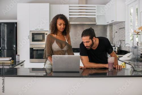 Couple at home