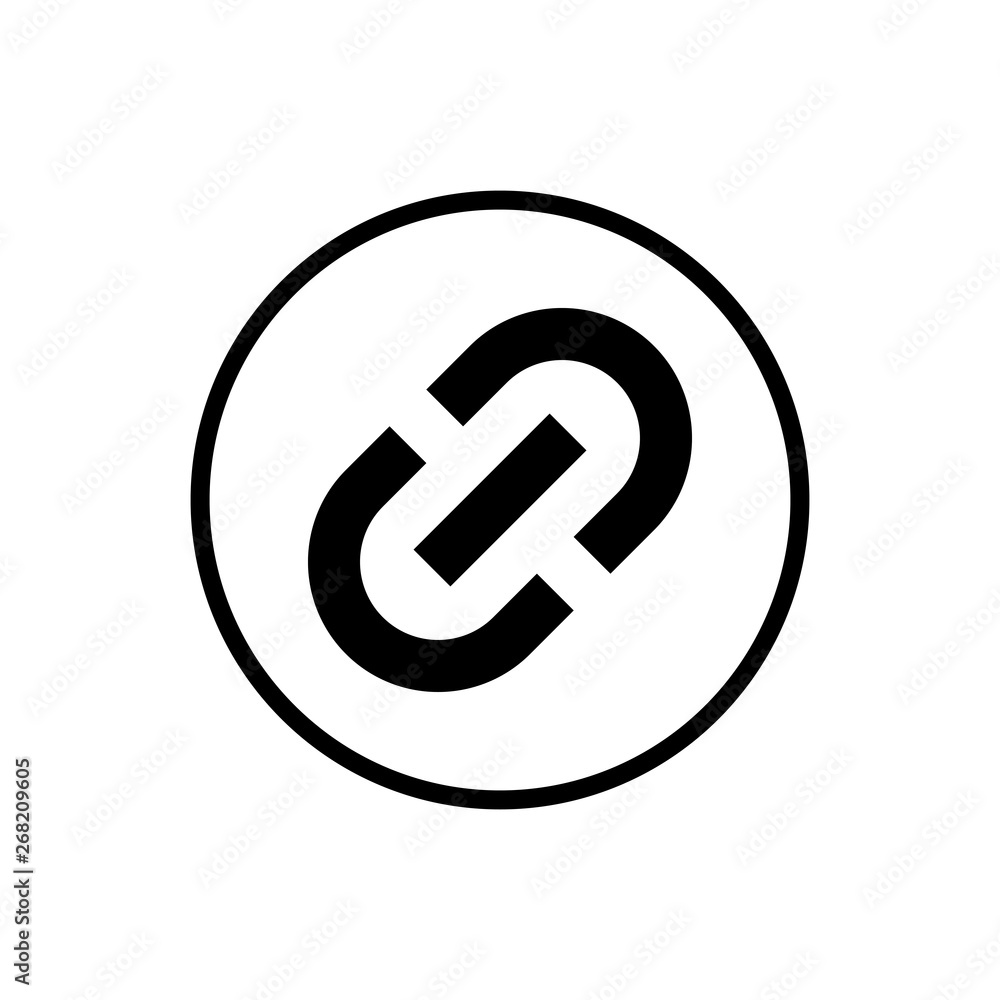 Link icon. Link vector icon. Hyperlink chain symbol Link icon. Link vector icon. Hyperlink chain symbol