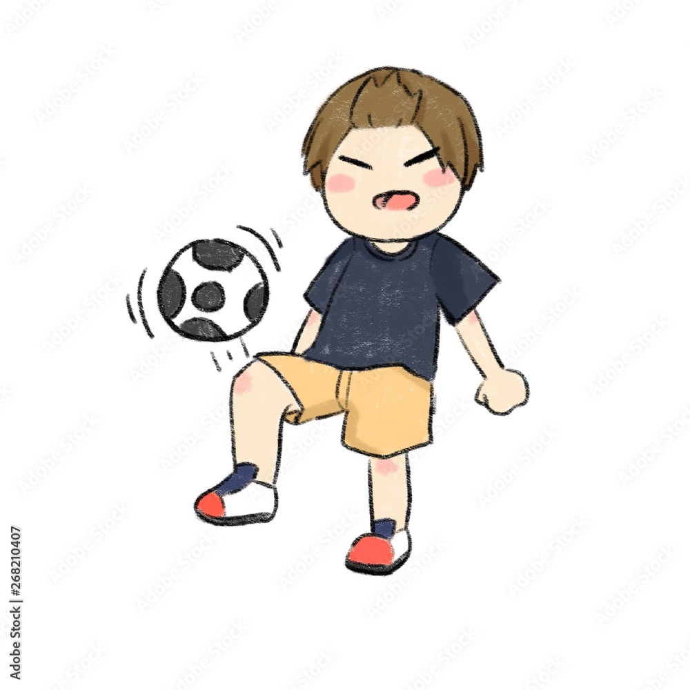 boy with soccer ball