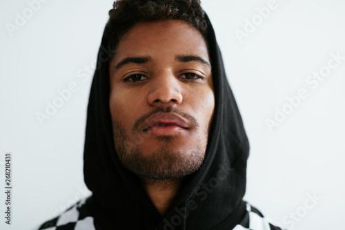 Portrait of a man in studio.