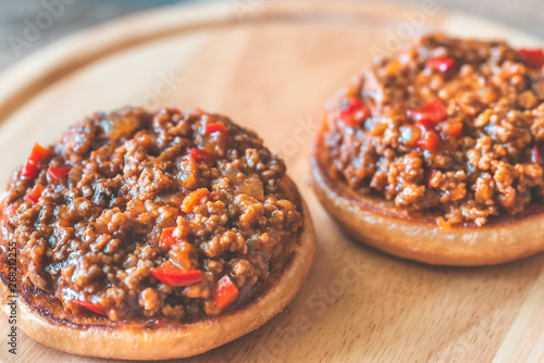 Fotografía Sloppy joe - American sandwich