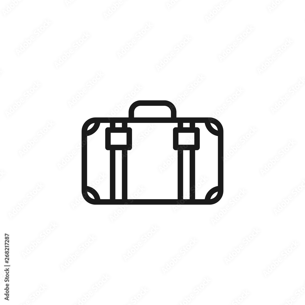 Business case icon. Briefcase symbol. Travel baggage icon illustration. Laptop bag. Portfolio bag sign. Business case icon. Briefcase symbol. Travel baggage icon illustration. Laptop bag. Portfolio bag sign.
