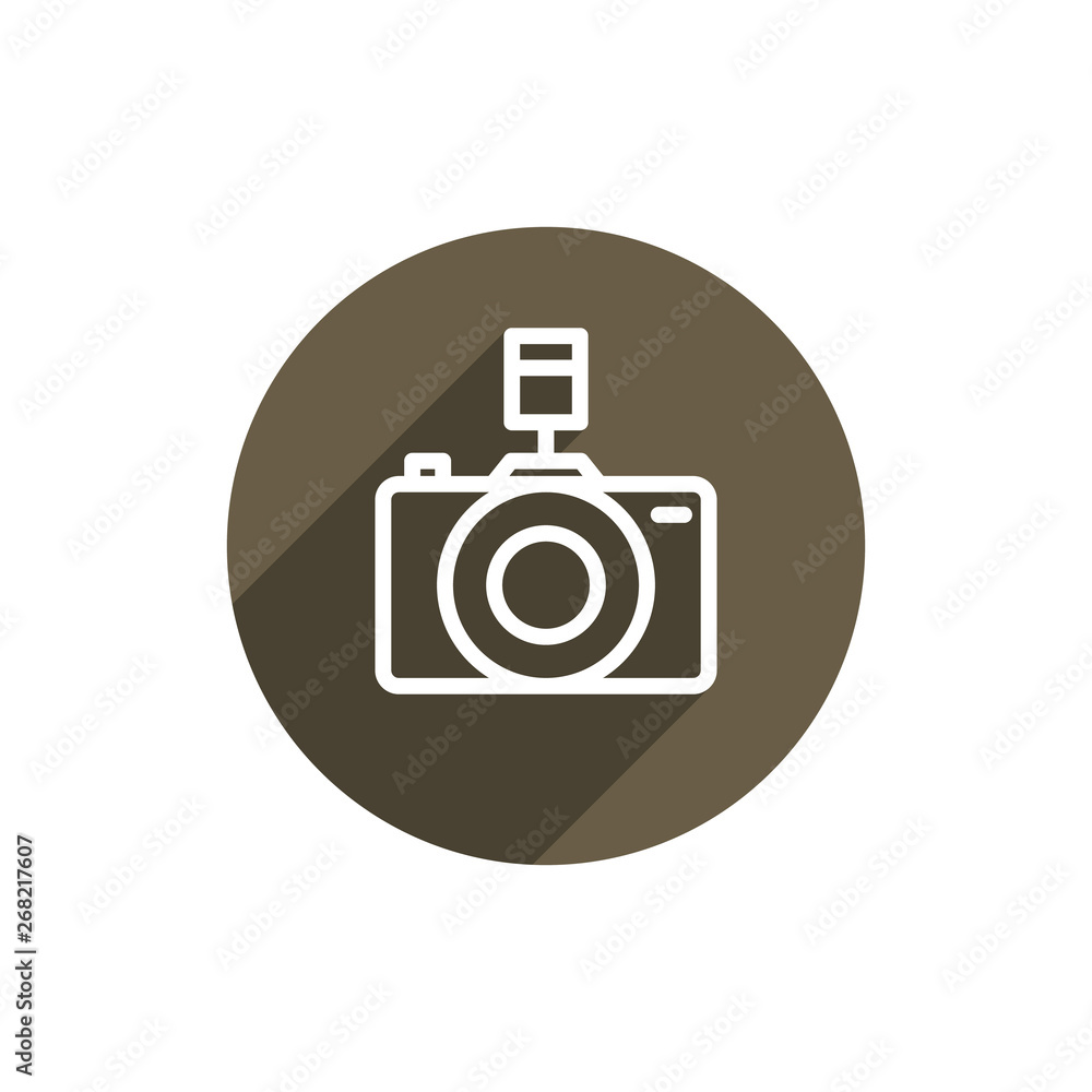 Camera Icon in trendy flat style isolated on background. Camera symbol for your web site design, logo, app, UI. Camera Icon in trendy flat style isolated on background. Camera symbol for your web site design, logo, app, UI.